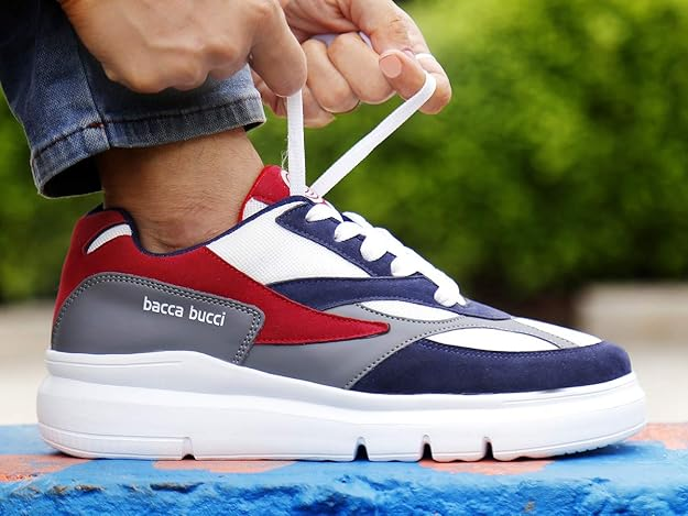 Bacca Bucci Men Lace Up Running Shoes - Image 4